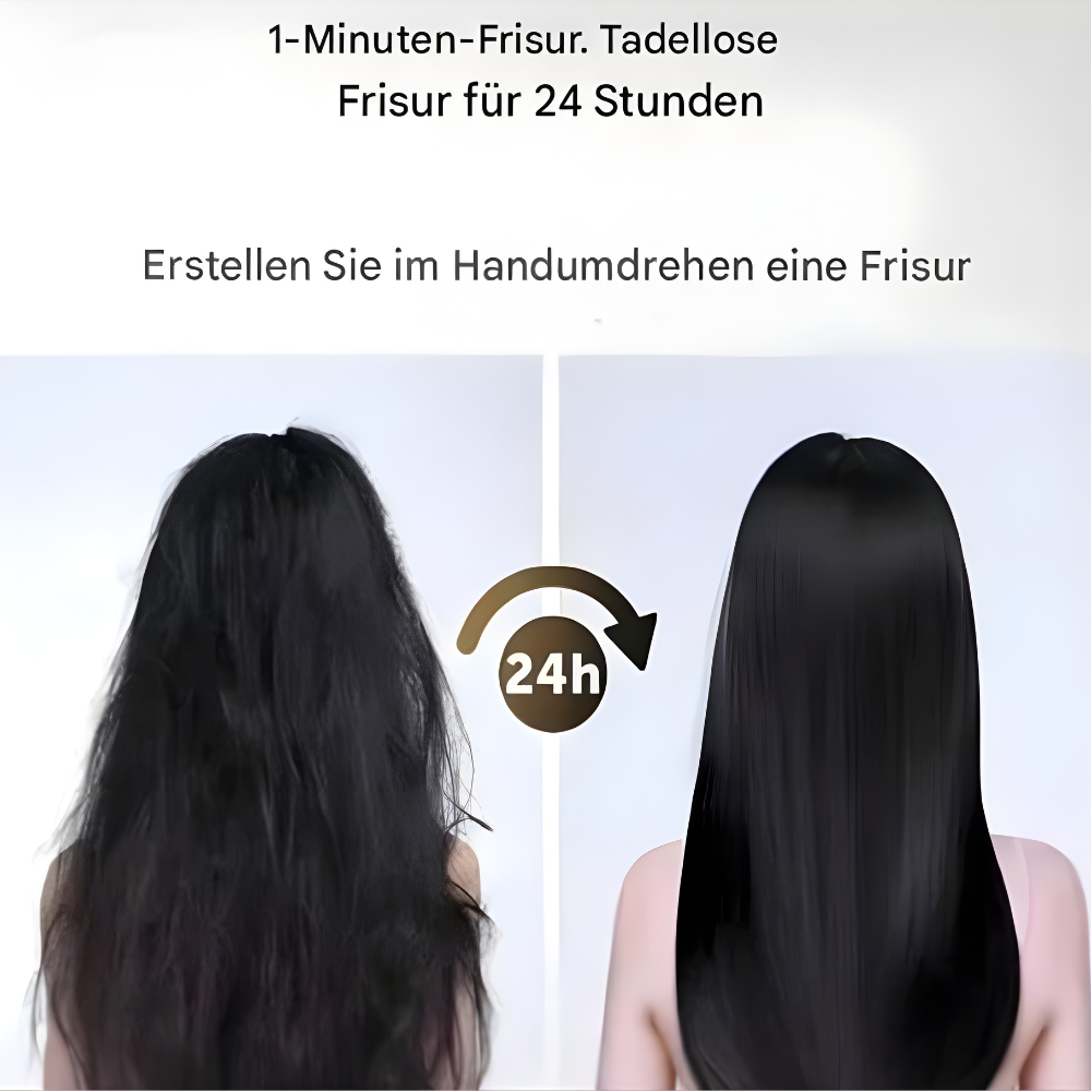 LuftGlanz™– 2-in-1-Glätteisen-Trockner mit Ionentechnologie.