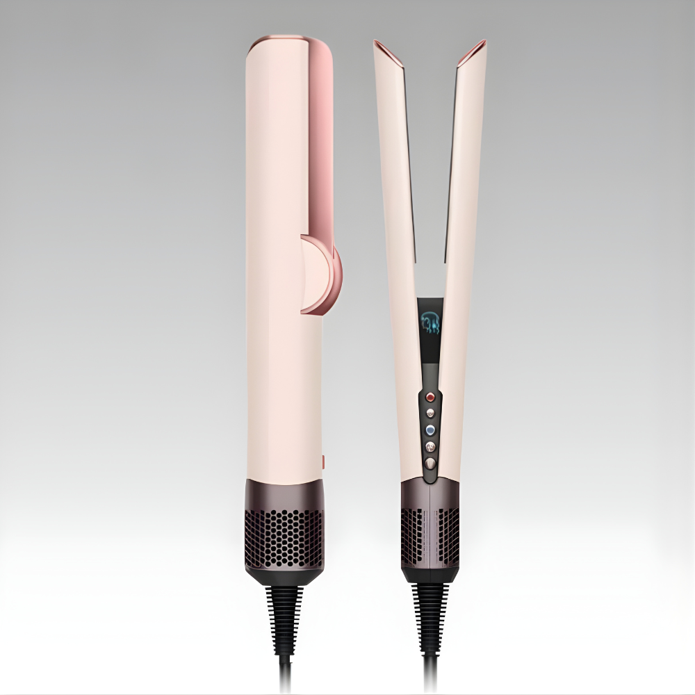 LuftGlanz™– 2-in-1-Glätteisen-Trockner mit Ionentechnologie.