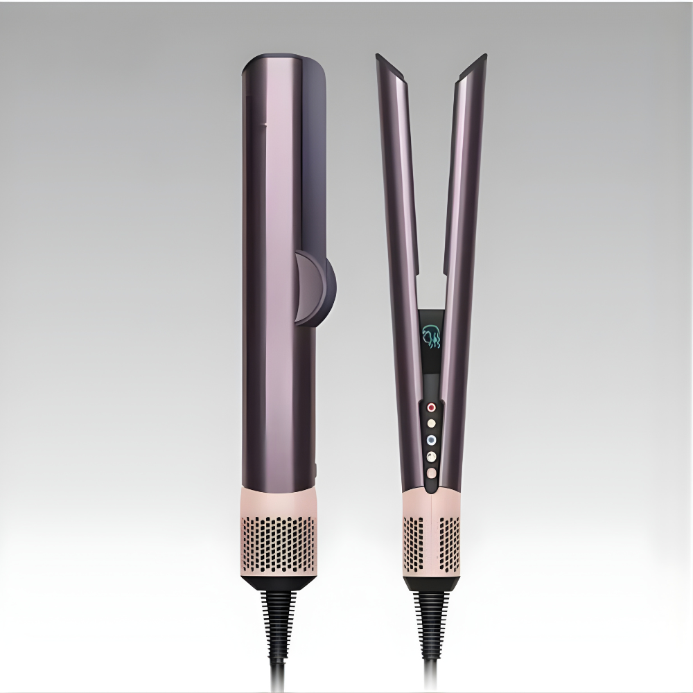 LuftGlanz™– 2-in-1-Glätteisen-Trockner mit Ionentechnologie.